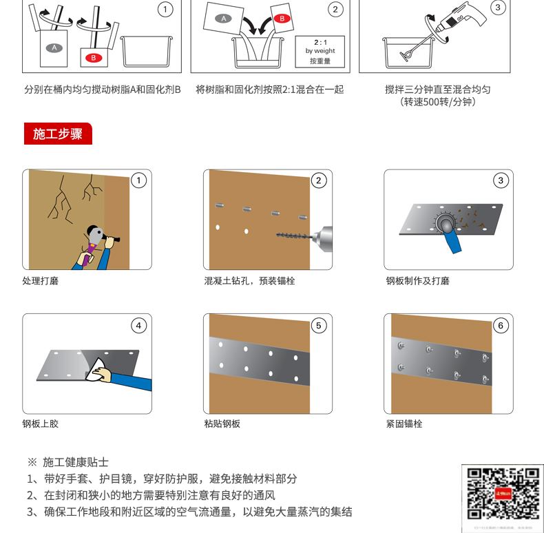 包钢三水粘钢加固施工过程